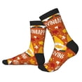 thumbnail image 2 of Rocae Happy Thanksgiving Three Gnomes for Adult Socks Casual Athletic Stretchy Loose Socks for Women Men Non-Slip Middle Tube Socks, 2 of 7