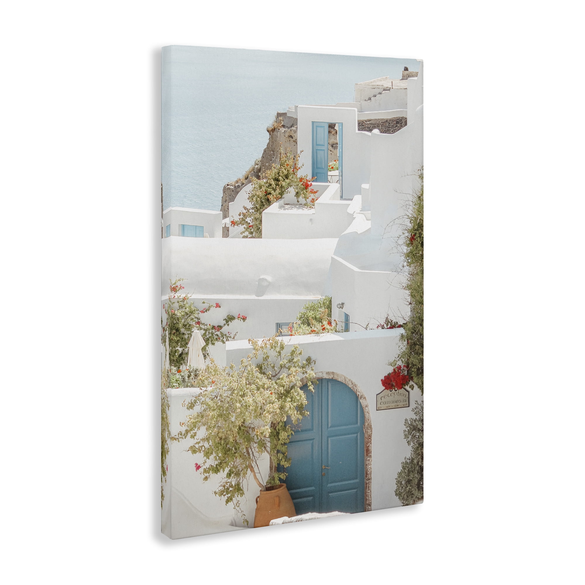 Stupell Industries Coastal Town Doorways Town & City Photography Gallery Wrapped Canvas Art Print Wall Art, 30 x 45