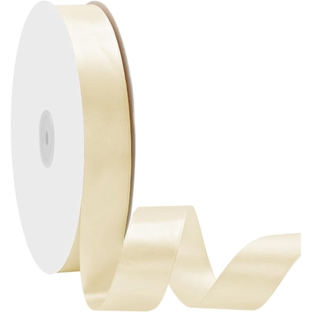 3/4 inch Wide 100 Yards Double Face Ivory Satin Ribbon Ivory Fabric Ribbon for Gift Wrapping Very Suitable for Weddings Decoration Bouquet Balloons Arts Craft Sewing Hair Bow 3/4 inch Wide 100 Yards Double Face Ivory Satin Ribbon Ivory Fabric Ribbon for Gift Wrapping Very Suitable for Weddings Decoration Bouquet Balloons Arts Craft Sewing Hair Bow