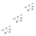 thumbnail image 3 of Bewildely Paquete de 6 árbol de Navidad estrellas patio Navidad Año Nuevo cumpleaños adorno colgante hogar Oficina vacaciones accesorios Type1 NO1, 3 of 6