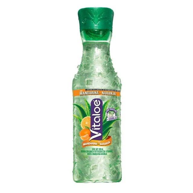 Bebida Vitaloe con sábila sabor a mandarina naranja 500 ml