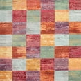 thumbnail image 1 of Ahgly Company Machine Washable Indoor Square Contemporary Grapefruit Red Area Rugs, 8' Square, 1 of 7