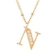 thumbnail image 2 of Juego Joyería Mujer, Collar Aretes Inicial Letras LuckyLy, Acero Inoxidable Baño de Oro 18k dorado UNITALLA, 2 of 6