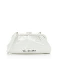 thumbnail image 1 of Pre-Owned Balenciaga Croc Embossed Calfskin Logo Cloud XS Framed Clutch, 1 of 11