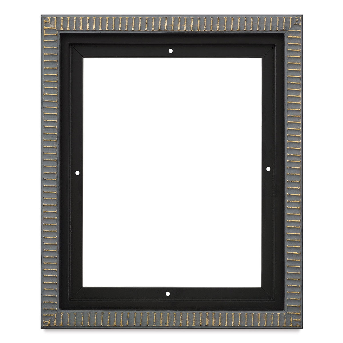 Blick Pietra Wood Floater Frame 8'' x 10'' x 7/8'', Black/Gold