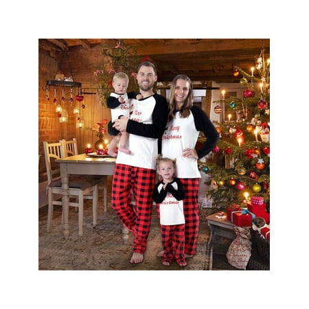 

Children Clothing Christmas Family Parent-child Suit Printing Home Service Cotton Soft Two-piece Pajamas