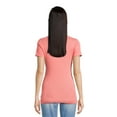 thumbnail image 3 of Time and Tru Maternity Essentials Non Shirred Short Sleeve Tee, Sizes S- XXL, 3 of 6