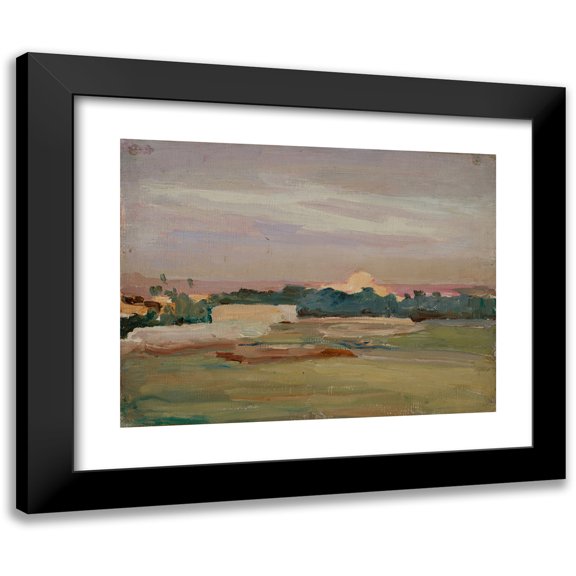 Jan Ciągliński 14x12 Black Modern Framed Museum Art Print Titled - The Sirocco (1909)