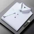 thumbnail image 2 of Men's Short Sleeve Casual Solid Stretch Polo Shirt, 2 of 11