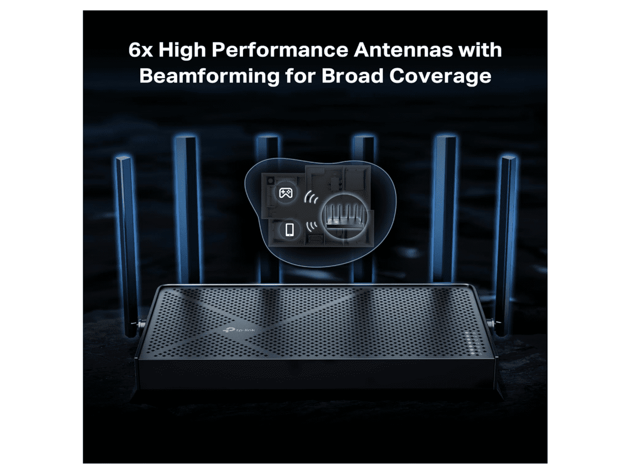 TP-Link Tri-Band BE9700 WiFi 7 Router Archer BE600 | 10G WAN/LAN +2.5G WAN/LAN +3× 2.5G LAN Ports, New 320Mhz Channel | Covers up to 2,600 Sq. ft and 120 Devices|VPN, HomeShield for Network Security