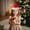 Red, variant on YIKA Christmas Hat Red Super Soft Hot Gold Colored Starss Adult Hat Christmas Day Party Dress Up Holiday Winter Home Wonderlands Party Decorations Christmas Decoration Gray