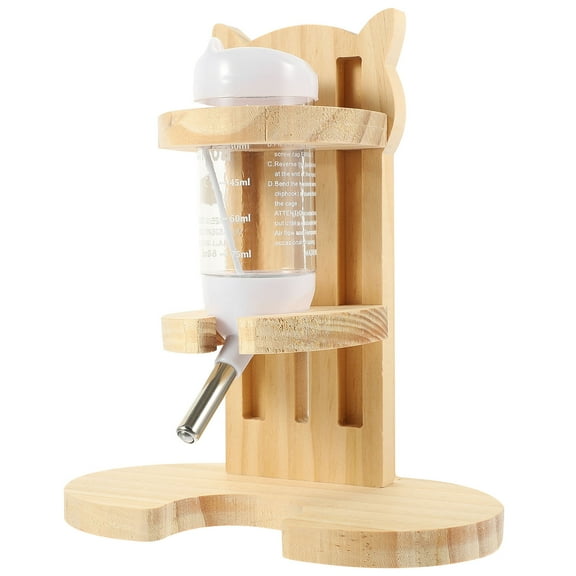 Baluue Water Bottle for Small Animals Hamster Water Bottle with Stand Plastic 1 Set