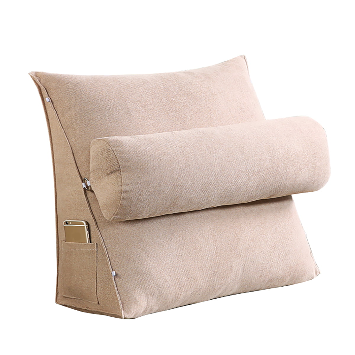Bedrest Adjustable Pillow Back Support TV Reading Bed Rest Cushion Home Decor 