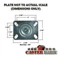 thumbnail image 2 of Caster Barn - HEAVY DUTY PAN DOLLY CASTER - 500 LBS CAP - 3" X 1-3/4", 2 of 3