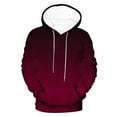 thumbnail image 4 of AnuYalue Men's Big and Tall Hoodies Casual Fall Winter Thin Fleece Hooded Sweatshirts Trendy Loose Fit Gradient Pullover Long Sleeve Sweatshir With Drawstring, 4 of 6