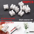 thumbnail image 4 of 100Pcs Push Quick Wire Cable Connector,White Wiring Terminal,Spring Loaded Electrical Connectors for Home Lighting Appliances & Automotive Wiring, 4 of 6