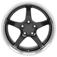 thumbnail image 2 of OE Wheels CV05 18 Inch Rims Fit Corvette C5 Style 5x120.65 18x9.5 / 18x10.5 Gloss Black Machined Lip (Set of 4), 2 of 5