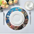 thumbnail image 5 of Coolnut Colorful Fishes Round Placemats Washable Placemats Non-Slip Heat-Resistant Table Place Mats for Dining Kitchen Holiday Party Table 15.4"-6PCS Home Decor, 5 of 7