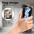 thumbnail image 5 of ELEHOLD Case for Samsung Galaxy Z Flip 5 2023,Camouflage Pattern with 360 Rotating Ring Holder Stand Slim Shockproof Rugged PU Leather Protective Case for Samsung Galaxy Z Flip 5 - Green, 5 of 7