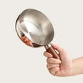 thumbnail image 5 of Stainless Steel Pot with Lid, Single Serve Pan for Ramen, Milk & Baby Food, Wood Handle Design, 5 of 5