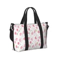 thumbnail image 2 of Zufioo Tulips Flowers Pattern Hand-held Travel Bag, Waterproof Adjustable Shoulder Strap Crossbody Duffel Bag, Suitable for Work, Short trips, Sports, 2 of 8
