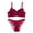 Red, variant on Levmjia Women's Lingerie Bra Set Thin Lace Push Up Bra with Panties Deep V Backless Comfortable for Sleep Date Night Valentine Everyday Wear