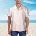thumbnail image 4 of Bixox Men's Hawaiian Shirts Men's Pink Marble Print Short-Sleeve Shirt-Large, 4 of 8