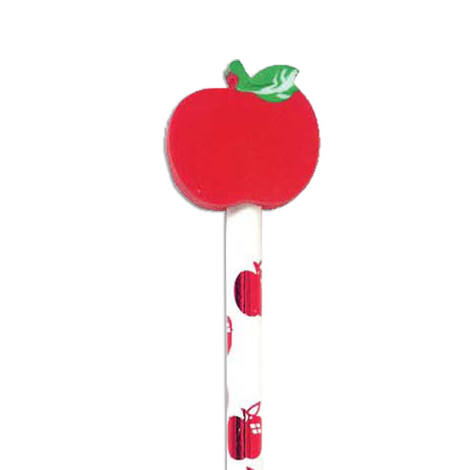 Moon Products Pencil & Eraser Topper Write-Ons, Apple, Pack of 36