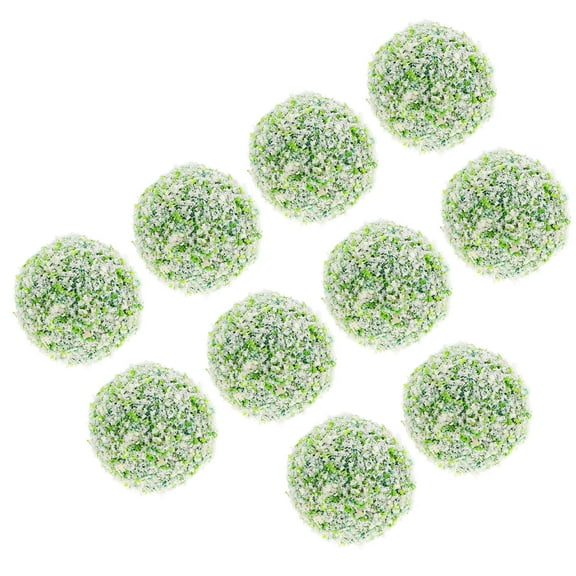 unbranded 10 Pcs Artificial Plant Topiary Balls Green Grass Miniature
