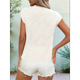 thumbnail image 5 of Top de Tirantes de Punto Holgado con Cuello Alto y Mangas para Mujer, Color Cremoso, Talla S, 5 of 9