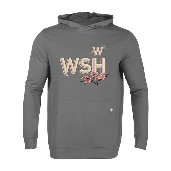 Men's Levelwear Gray Washington Nationals City Connect Relay Core Logo Pullover Hoodie