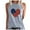 Gray, variant on IROINNID Patriotic Shirts for Women Round Neck Tank Summer Casual Tops Regular Vest Tops Sleeveless Tops July 4th