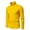 Yellow, variant on Abomasnow Men's T Shirt Fall Casual Long Sleeve Basic Mock Neck Turtleneck Undershirt Slim Fit Pullover Thermal Dressy Solid Color Tops
