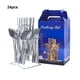 thumbnail image 5 of Juego de cubiertos de Acero inoxidable Advancent 24 pack/lote vajilla Mostrada plateado, 5 of 6