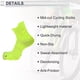 thumbnail image 4 of Calcetines de ciclismo Unique Bargains de secado rápido, antideslizantes, absorbentes de sudor, desodorantes, anti-fricción, amarillos tamaño M, 4 of 7