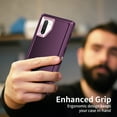 thumbnail image 6 of RegSun for Galaxy Note 10 Case,Shockproof 3-Layer Full Body Protection [Without Screen Protector] Rugged Heavy Duty High Impact Hard Cover Case for Samsung Galaxy Note 10,Purple/Pink, 6 of 7