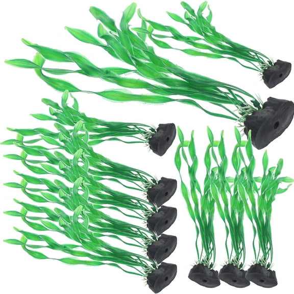 Set of 10 Premium Aquarium Silk Plants for Landscaping and Decorative Supply
