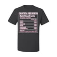 thumbnail image 2 of Wild Bobby Breast Cancer Survivor Nutrition Facts Breast Cancer Awareness Men Tee, Charcoal, Medium, 2 of 6