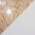 thumbnail image 4 of 20.5" Champagne Glass Table Lamp w/ Patterned Base & Off-White Linen Shades (Set of 2), 4 of 5
