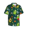 thumbnail image 2 of Hawaiian Shirt For Men, Sport Monster Mens Button Down Short Sleeve Shirt, Summer Beach Shirts For Men, 2 of 2