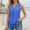 Blue, variant on Ladies' Fashionable And Casual Court Lock Fabric V Neck Fitted Vest Tennis Top Women And Womens Top Dance 9/11 Top Women Womens Top Athletic Sleep Camisole Ally Top for Women Active Crop Women