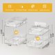 thumbnail image 5 of Organizadores de baño Delamu, paquete de 3 unidades, 2 niveles, para debajo del lavabo, transparentes, 5 of 8