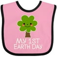 thumbnail image 3 of Inktastic My 1st Earth Day 2021 Boys or Girls Baby Bib, 3 of 4