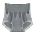 thumbnail image 1 of Gibobby Tangas de mujer sexy Ropa interior ajustada de cintura alta para mujer Ropa interior cómoda con borde de encaje sexy para mujeres en otoño e invierno(Gris,XL), 1 of 3