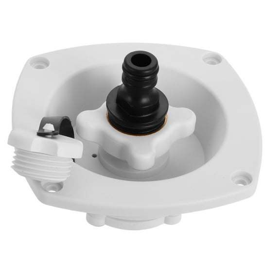 Masteelf 1 Set RV Water Tank Inlet Valve Replacement Cap Fresh Water Fill Adapter Plumbing Fitting Stopper