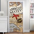 thumbnail image 1 of Interesting Halloween 3D Treasure Door Stickers, 30 x 79 Inch Treasure Map Realistic Door Wallpaper Sticker for Halloween Decoration, Removable Wall S, 1 of 5
