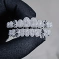 thumbnail image 1 of MesaSe A Set Of Fashionable Top And Bottom Teeth With Sparkling Cubic Zirconia Stones  Unique Hip Hop Design Teeth Grillz For Party Rapper Wear Copper Jewelry, 1 of 7
