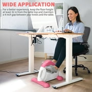 TARESNESS Zimtown Under Desk Bike Pedal Exerciser, Pink - Material: ABS