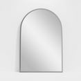thumbnail image 4 of MAYEERTY 36"x 24" Aluminum Alloy Thin Edge Arched Bathroom Hanging Mirror,Silvery, 4 of 9
