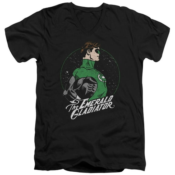 DC Comics Star Gazer S/S Adult V-Neck T-Shirt 30/1 T-Shirt Black
